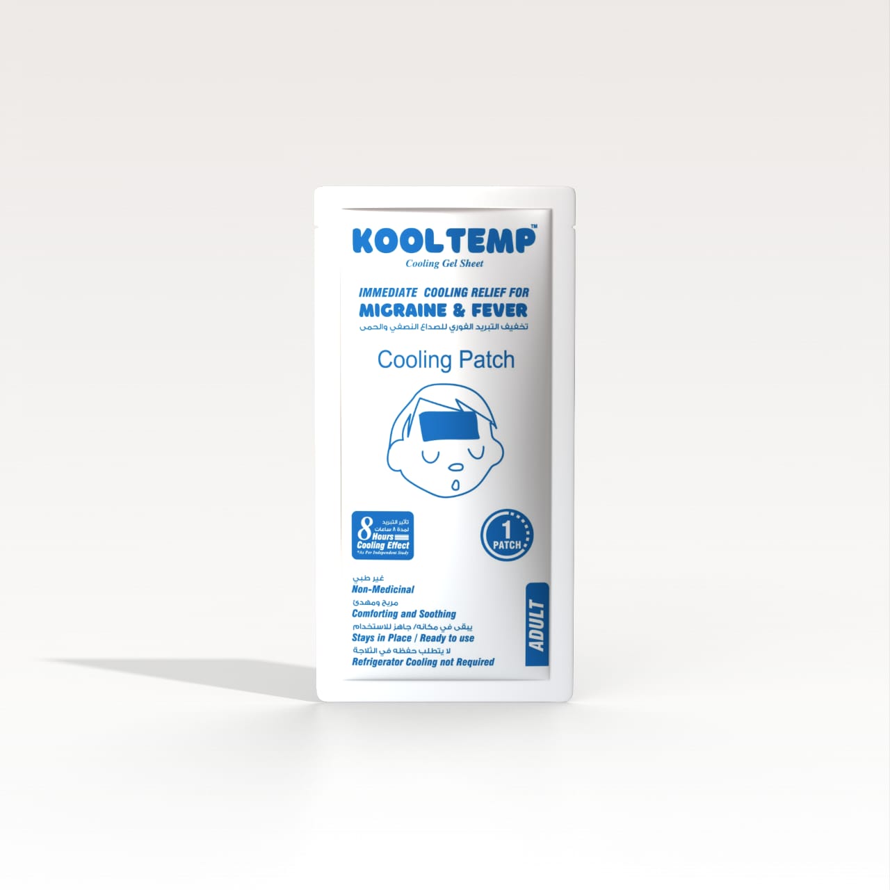 Kool Temp - Cooling sheets for Fever and Migraine. (6's pack for Adults)