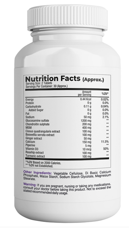 Vilco Nutra Bone & Joint Support – Strength, Flexibility & Mobility (60 Tablets)