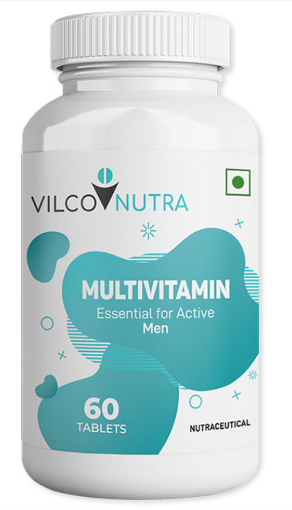 Vilco Nutra Men’s Multivitamin – Daily Energy, Immunity & Vitality Support (60 Tablets)
